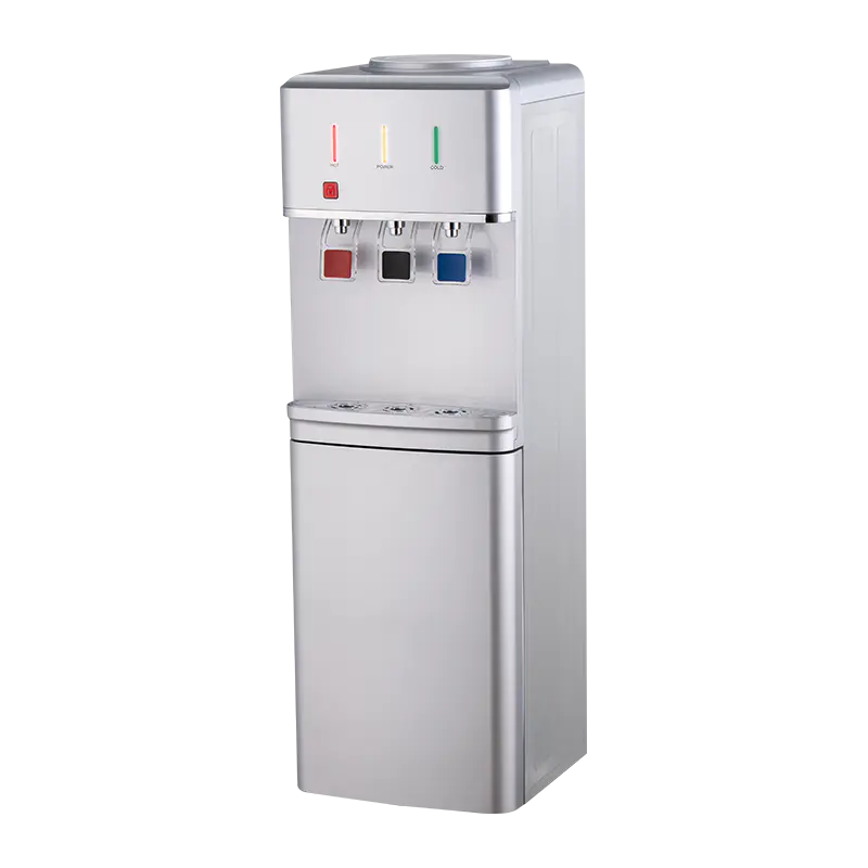 YR-2509/YLR-2509/YLR-2509Y Srebrny, pionowy dystrybutor wody z trzema wylotami