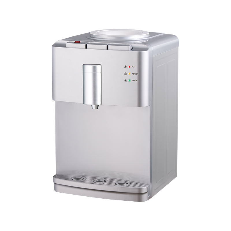 YR-2507T/YLR-2507T Srebrny, biurkowy dystrybutor wody z lodówką